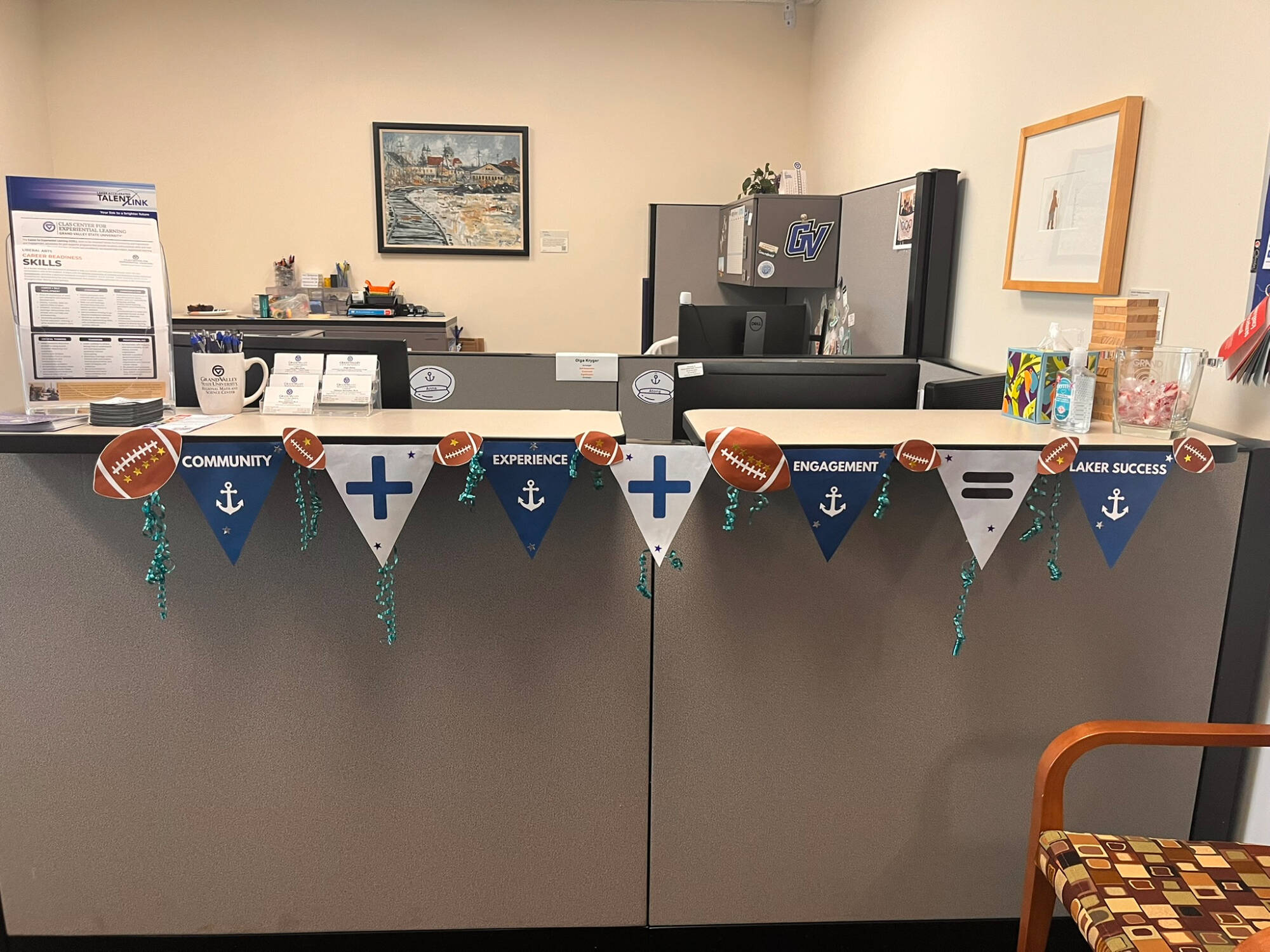 Photo of homecoming decorations